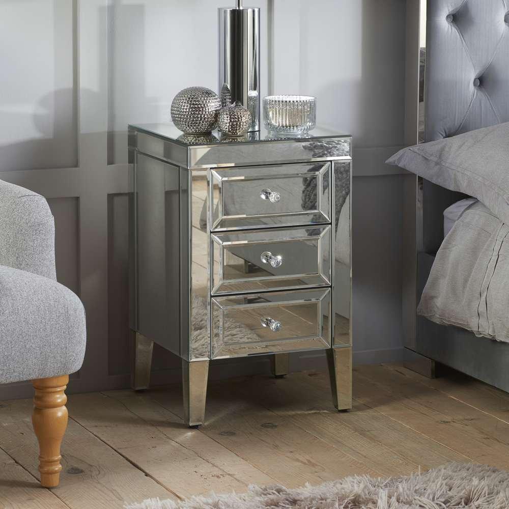 Birlea Valencia 3 Drawer Bedside Table