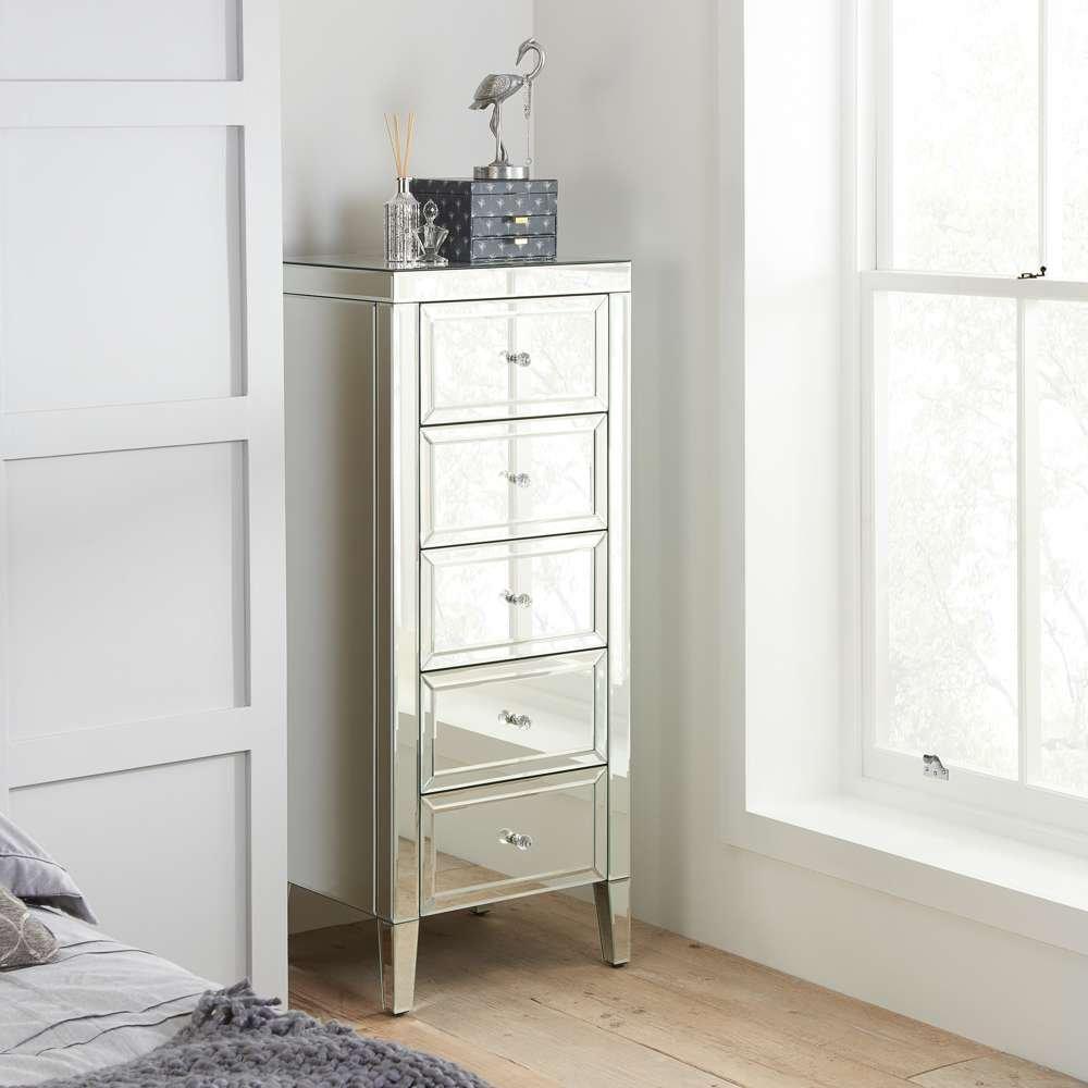 Birlea Valencia 5 Drawer Narrow Chest