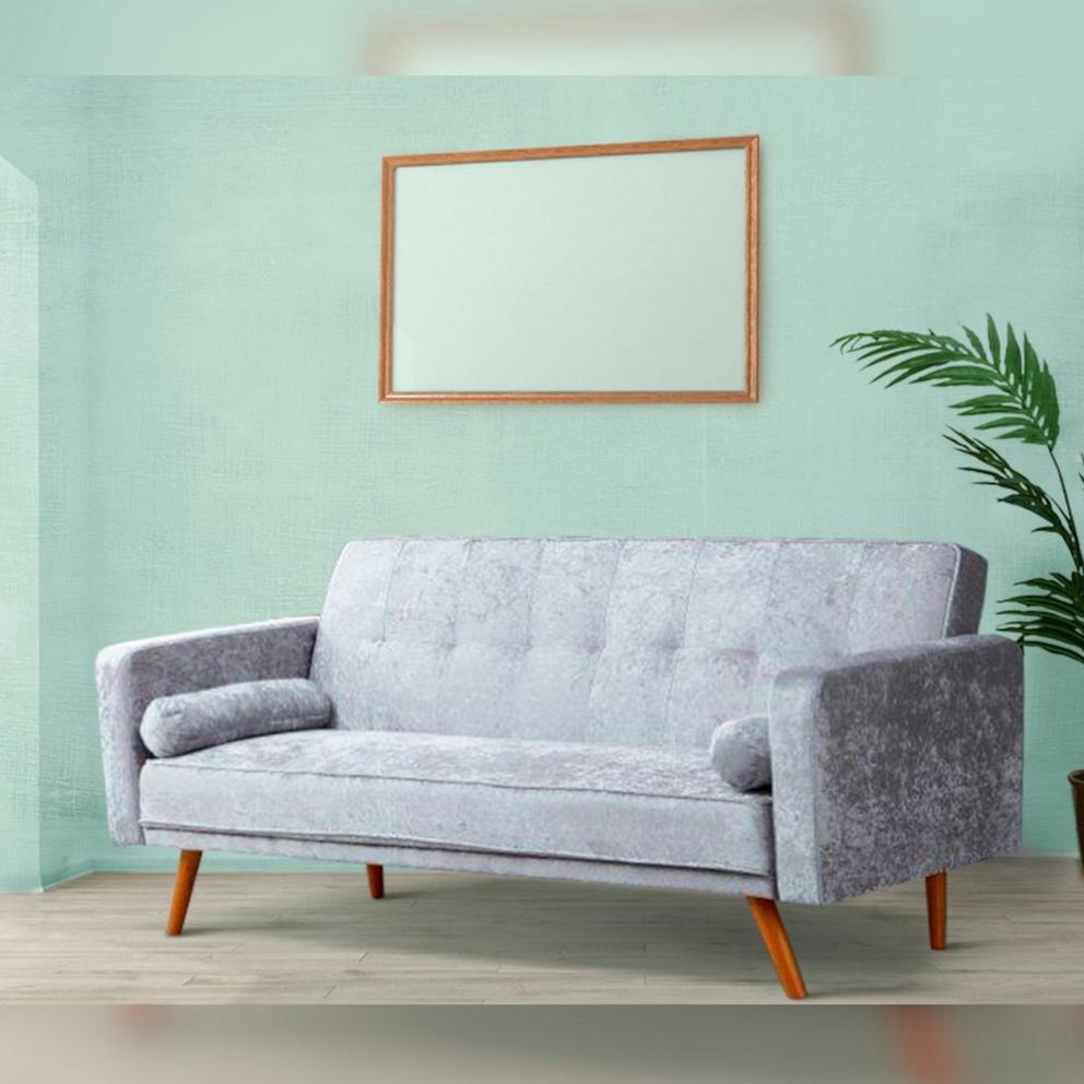 Crushed Velvet Click-Clack Sofa Bed
