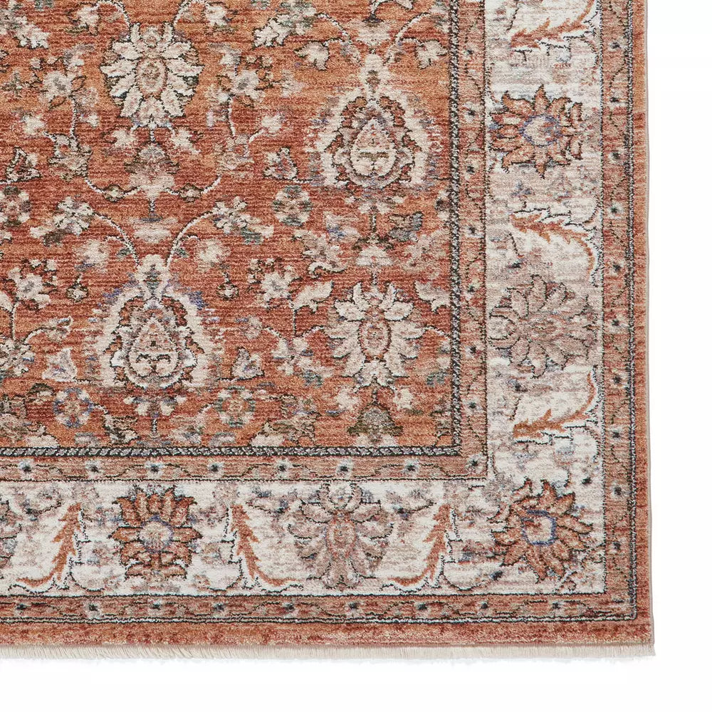 Think Rugs Vintage Terracotta Short Pile Rug - 120x170cm