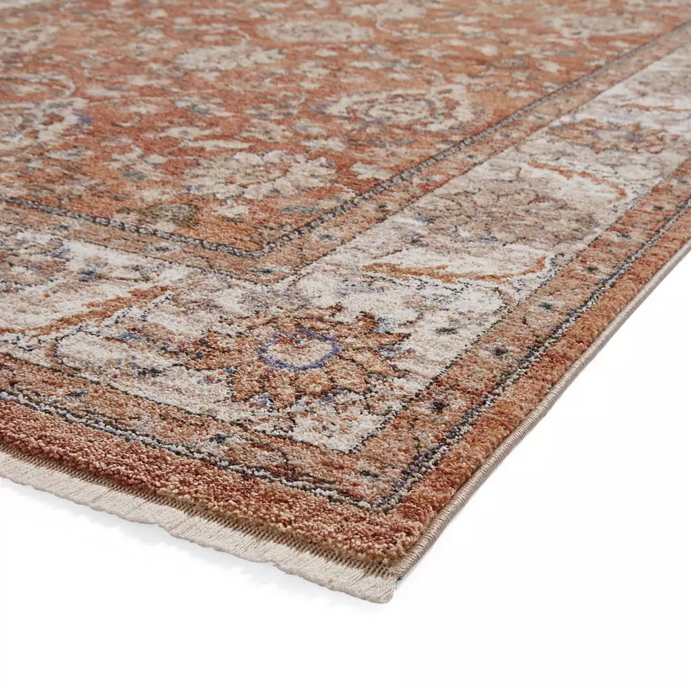 Think Rugs Vintage Terracotta Short Pile Rug - 120x170cm
