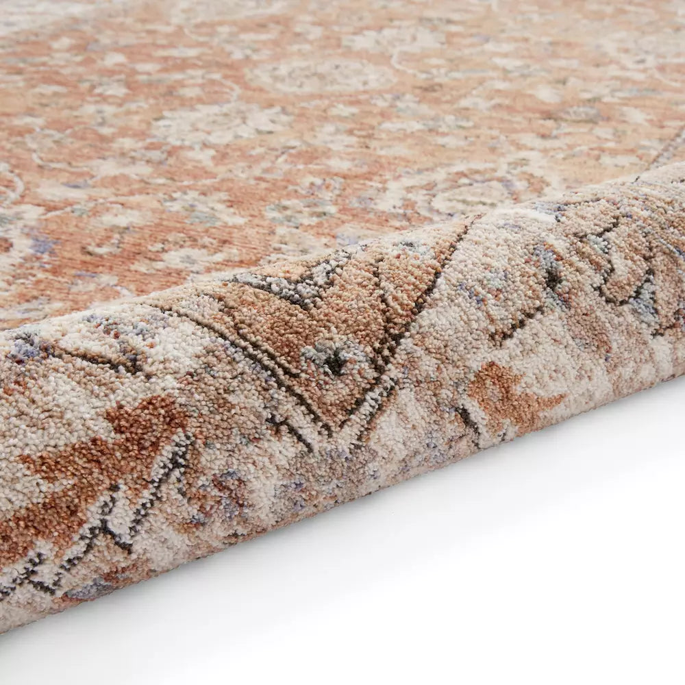 Think Rugs Vintage Terracotta Short Pile Rug - 120x170cm