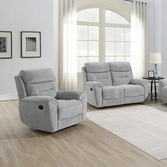 Sofa Source Huntington Fabric manual Recliner Chair - Grey