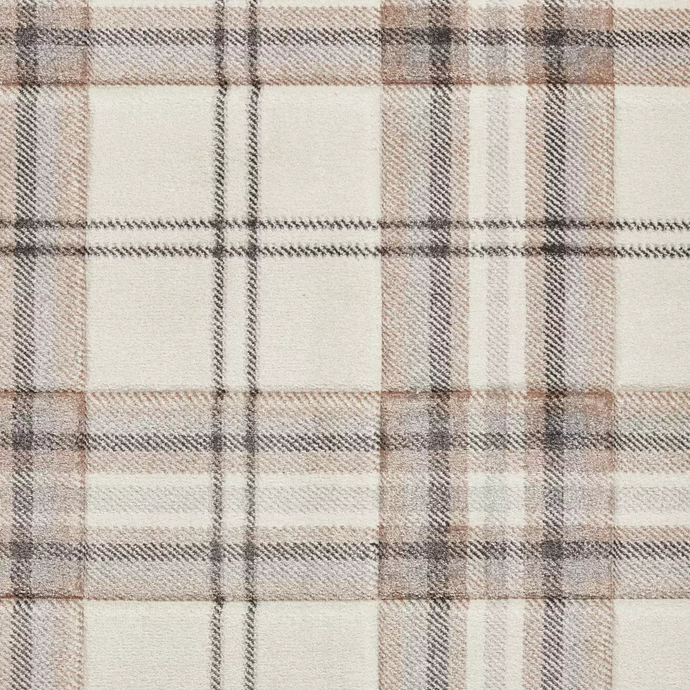 Catherine Lansfield Kelso Natural Short Pile Rug - 80x150cm