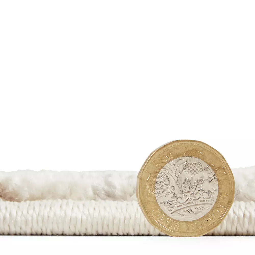 Catherine Lansfield Kelso Natural Short Pile Rug - 80x150cm