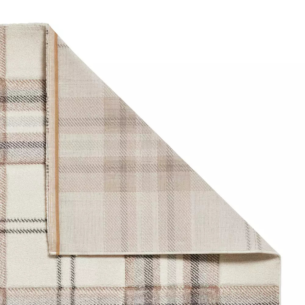 Catherine Lansfield Kelso Natural Short Pile Rug - 80x150cm