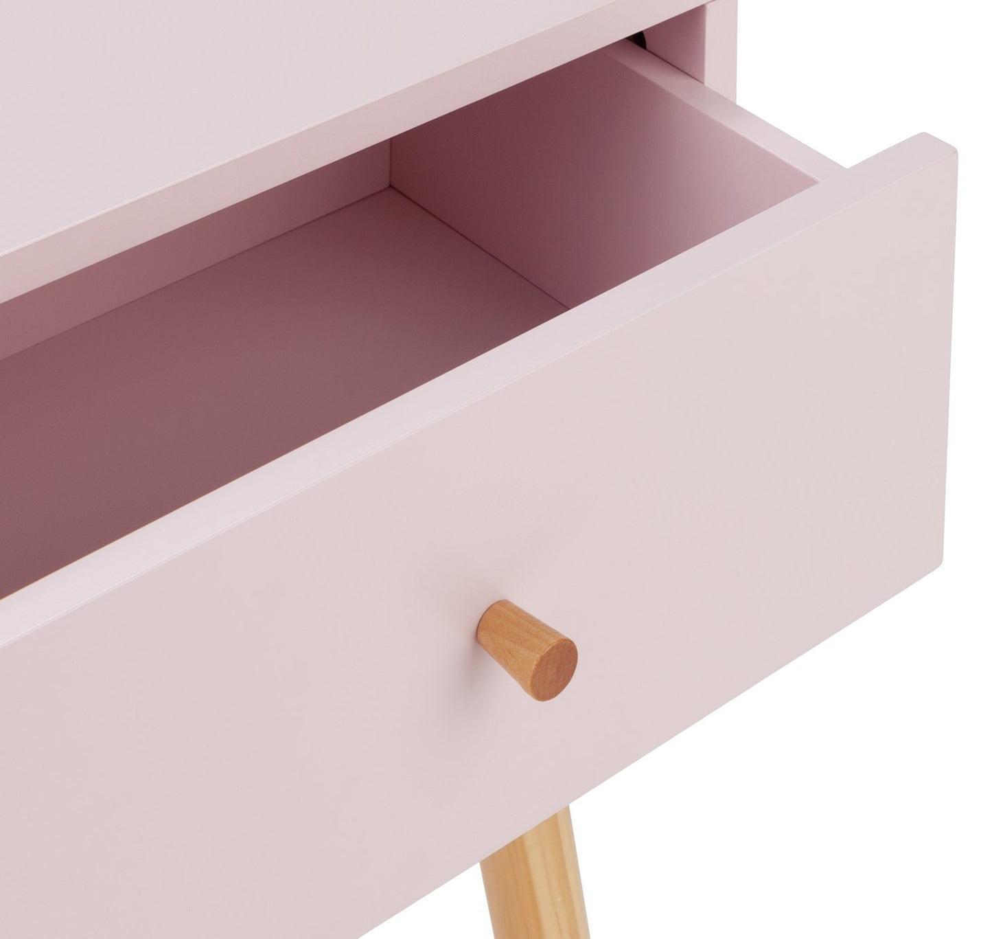 Habitat Otto 1 Drawer Bedside Table - Pink
