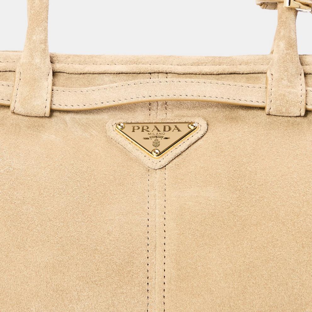 Prada Bonnie Medium Suede Handbag