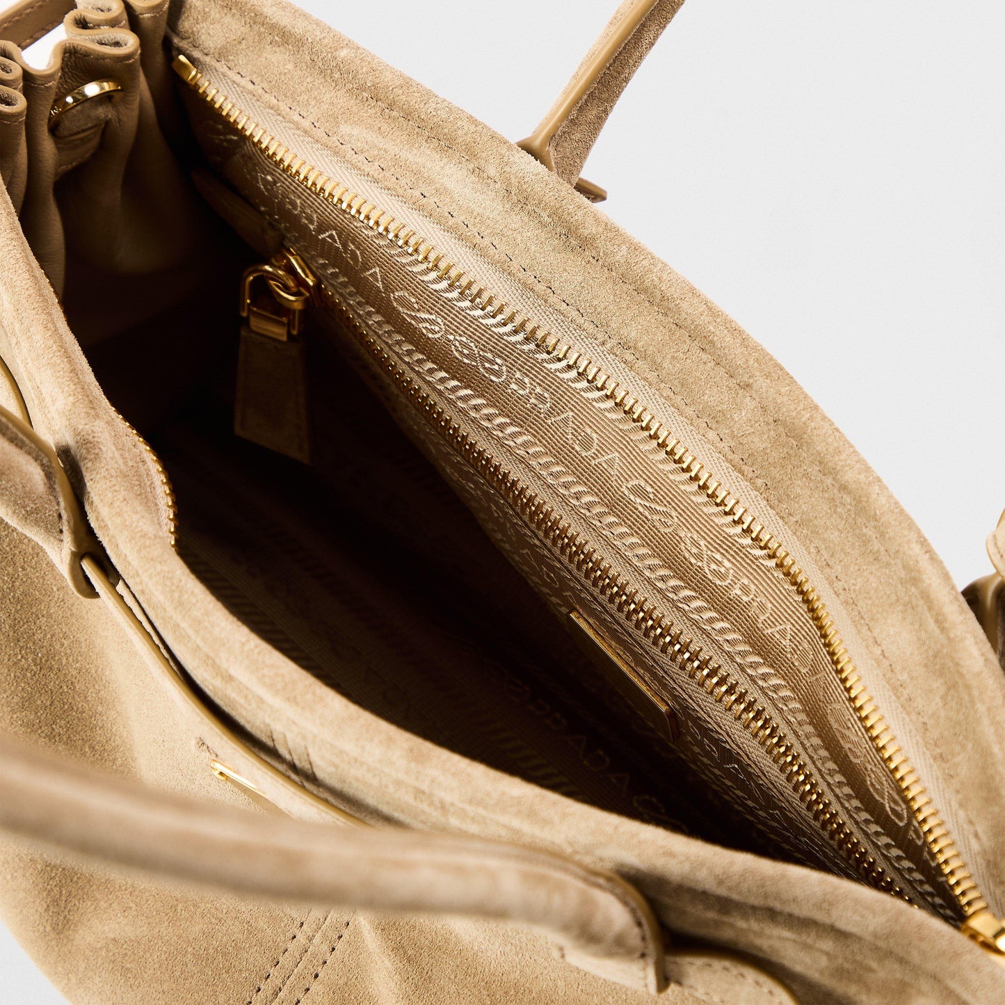 Prada Bonnie Medium Suede Handbag