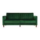 Dorel Pin Velvet Sofa Bed - Green