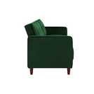 Dorel Pin Velvet Sofa Bed - Green