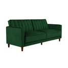 Dorel Pin Velvet Sofa Bed - Green
