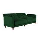 Dorel Pin Velvet Sofa Bed - Green