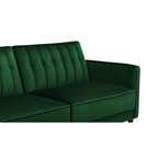 Dorel Pin Velvet Sofa Bed - Green