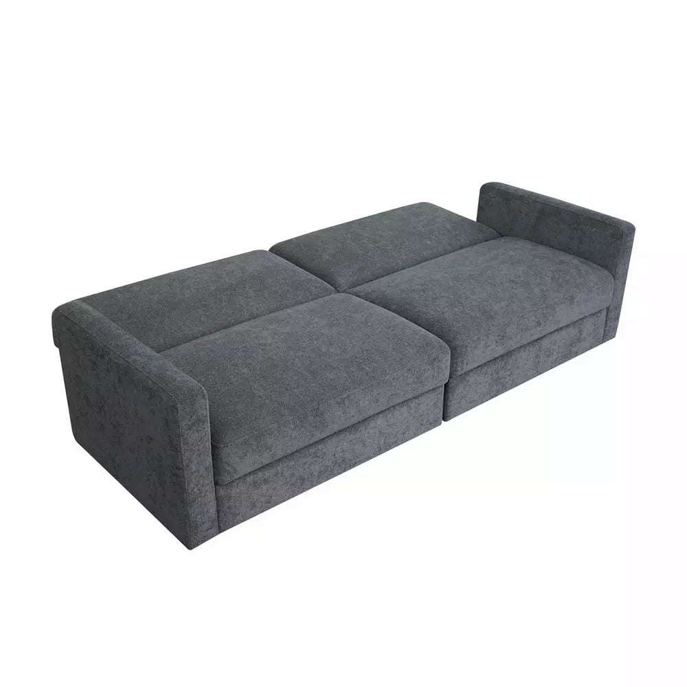 Aspire Vault 2 Seater Storage Sofa Bed - Charcoal