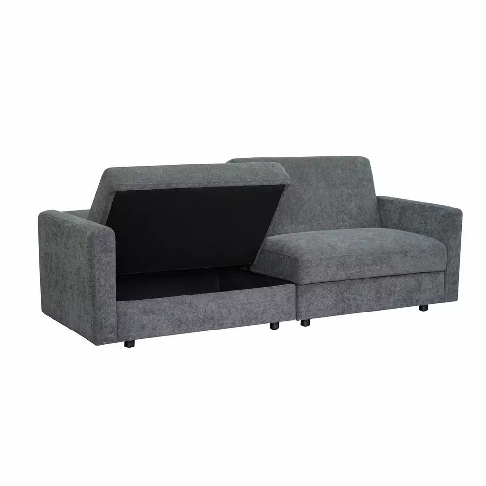 Aspire Vault 2 Seater Storage Sofa Bed - Charcoal