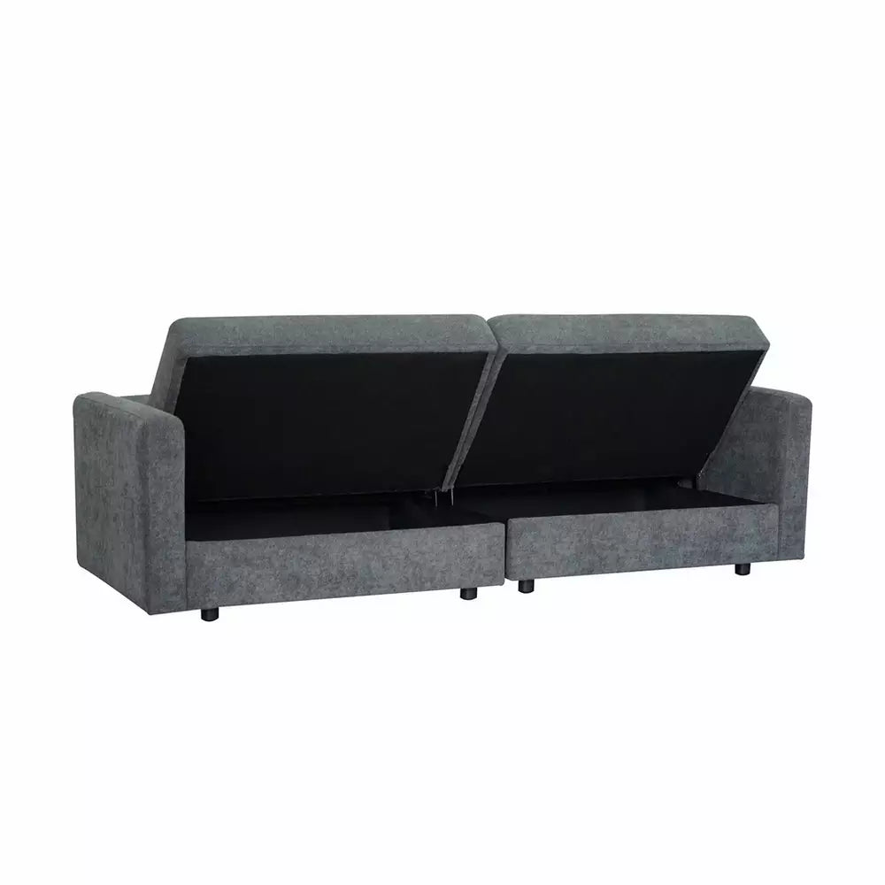 Aspire Vault 2 Seater Storage Sofa Bed - Charcoal