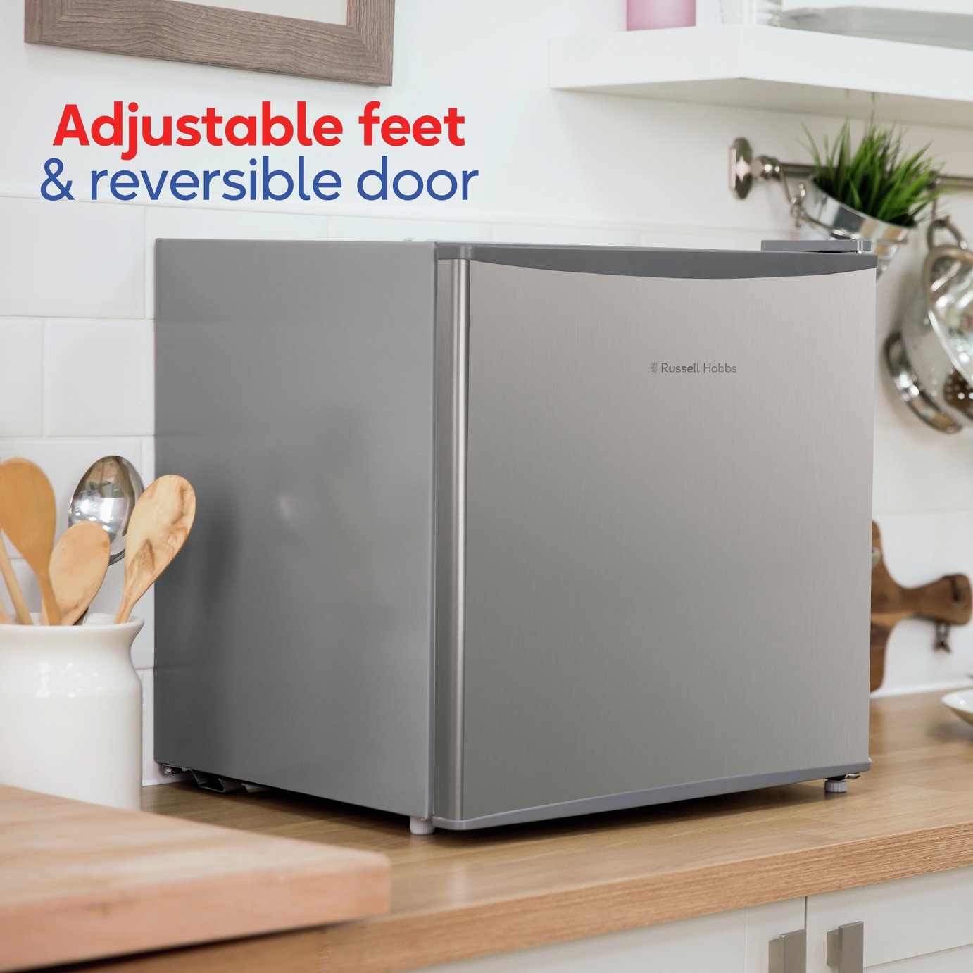 Russell Hobbs RHTTF0E1SS Table Top Fridge - Silver