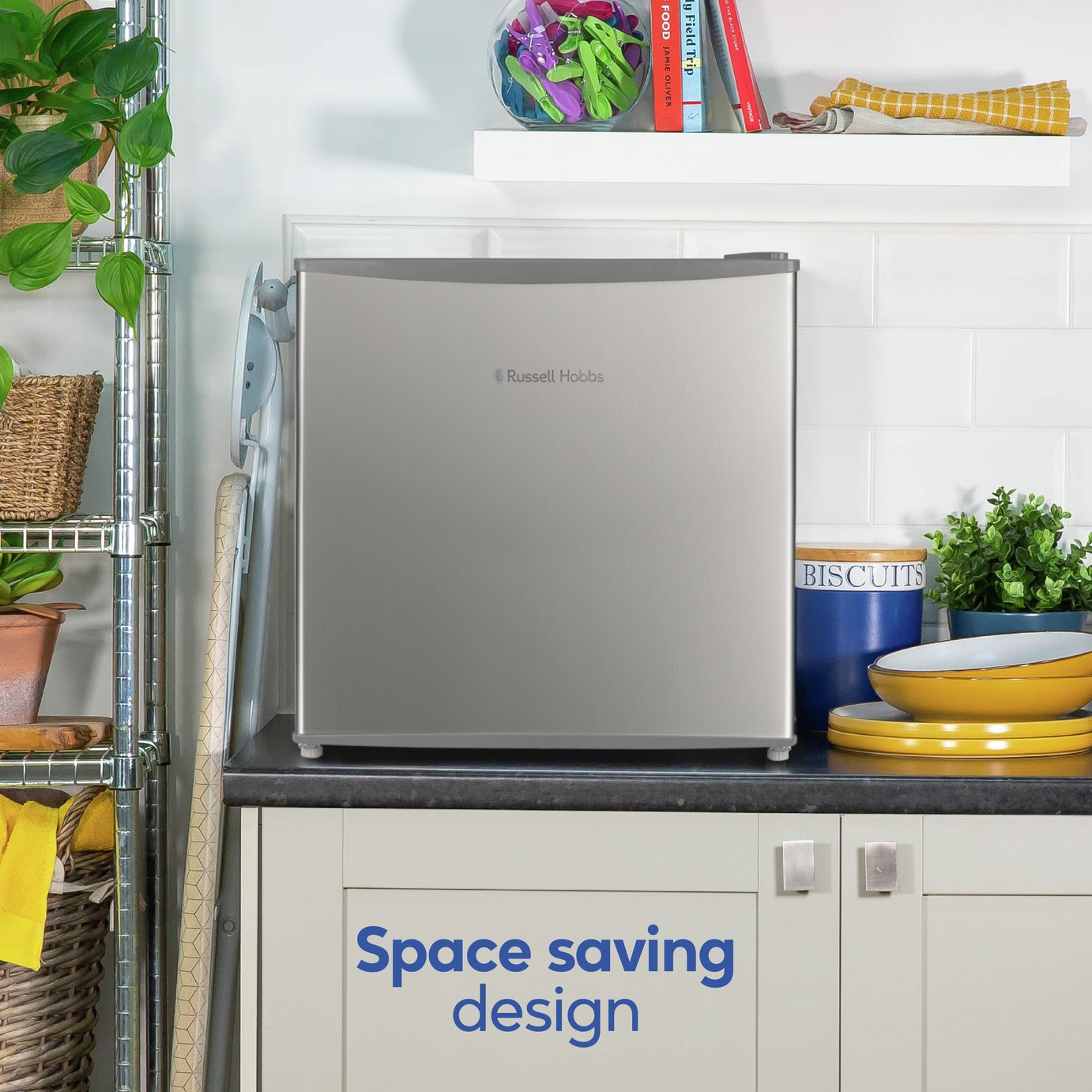 Russell Hobbs RHTTF0E1SS Table Top Fridge - Silver