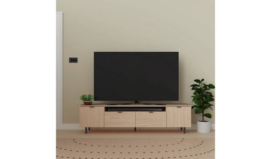 Argos Home Taite 2 Doors 2 Drawers TV Unit - Natural