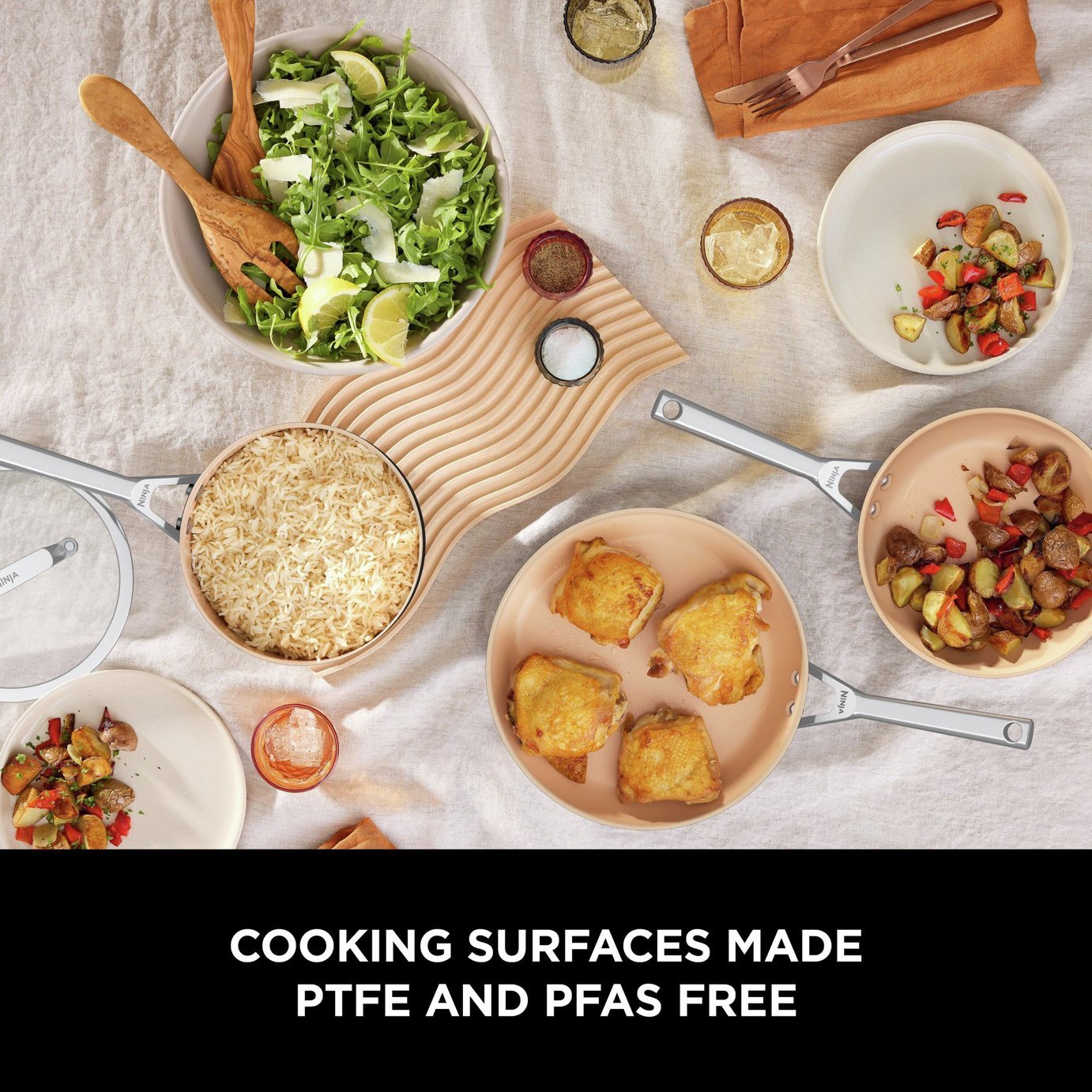 Ninja 28cm Extended Life Ceramic Aluminium Frying Pan