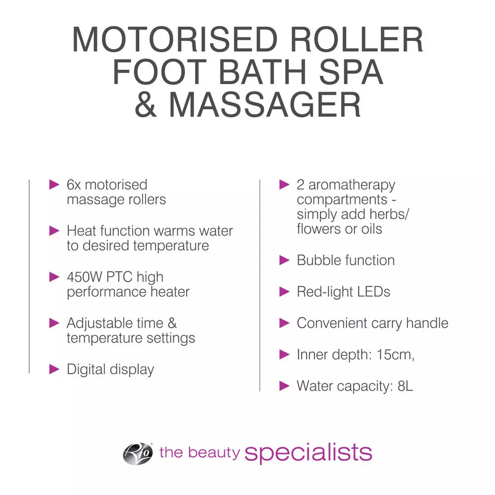 Rio Motorised Roller Foot Spa and Massager