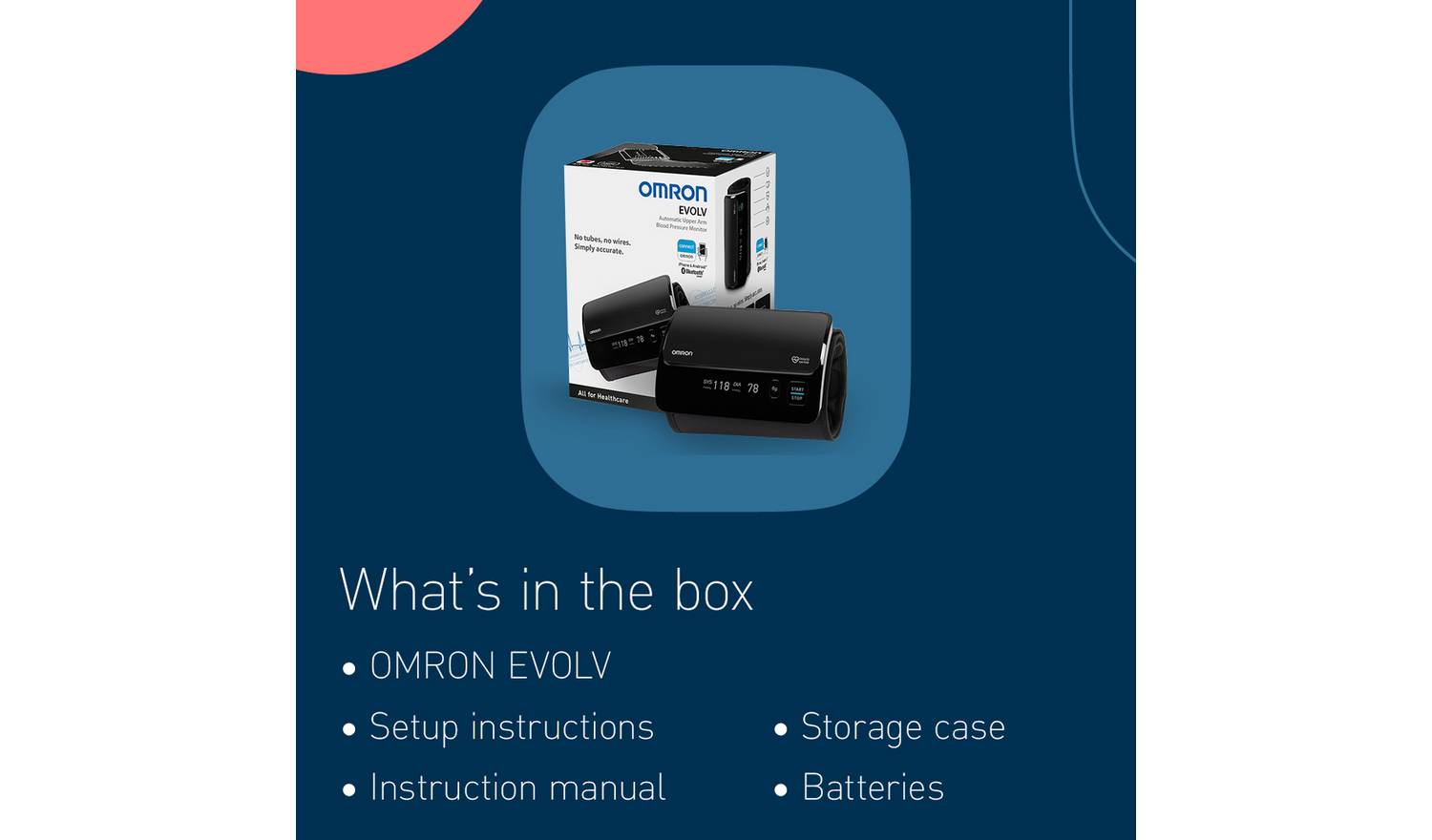 OMRON EVOLV All in one Upper Arm Blood Pressure Monitor