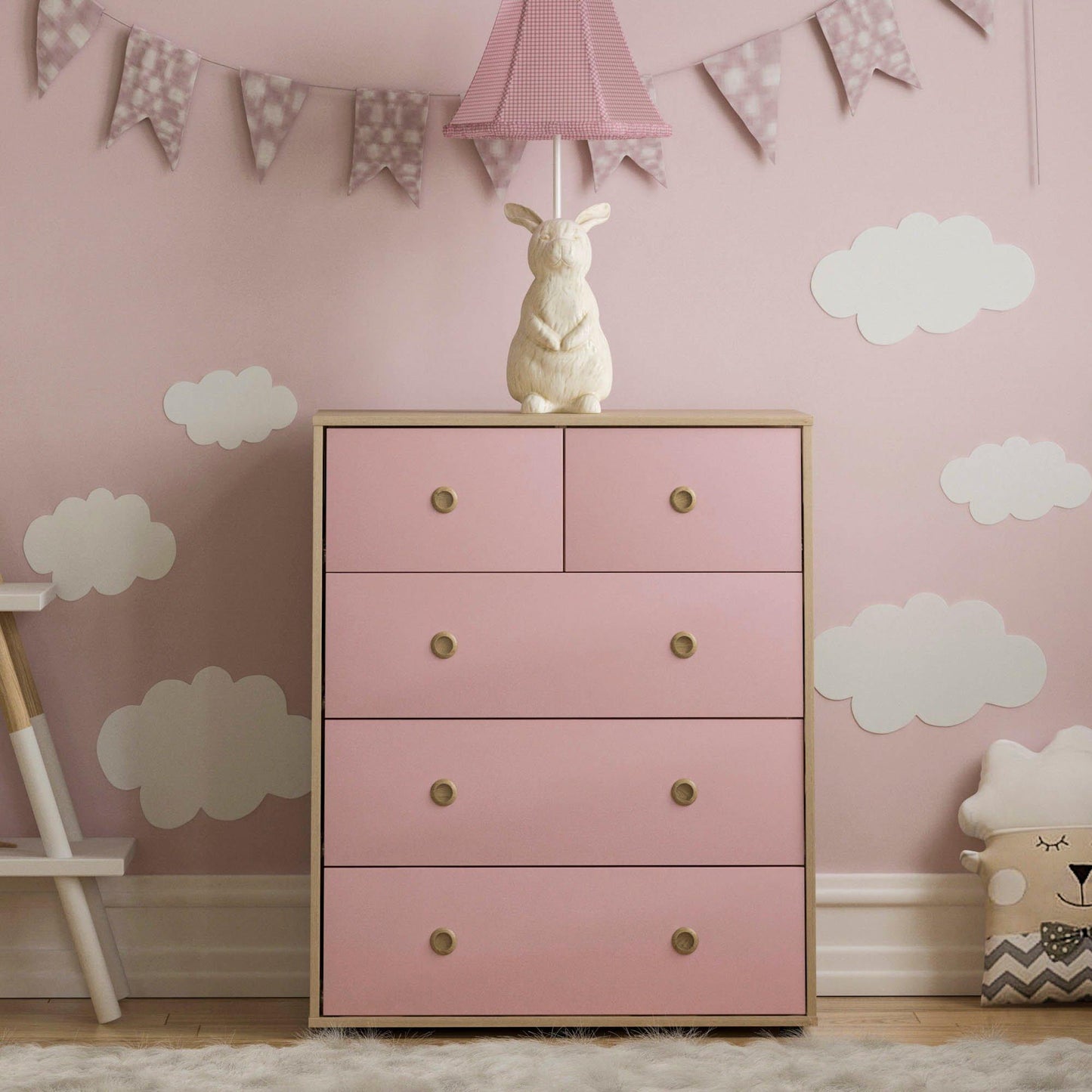 Lassic Junior Vida Neptune 5 Drawer Chest
