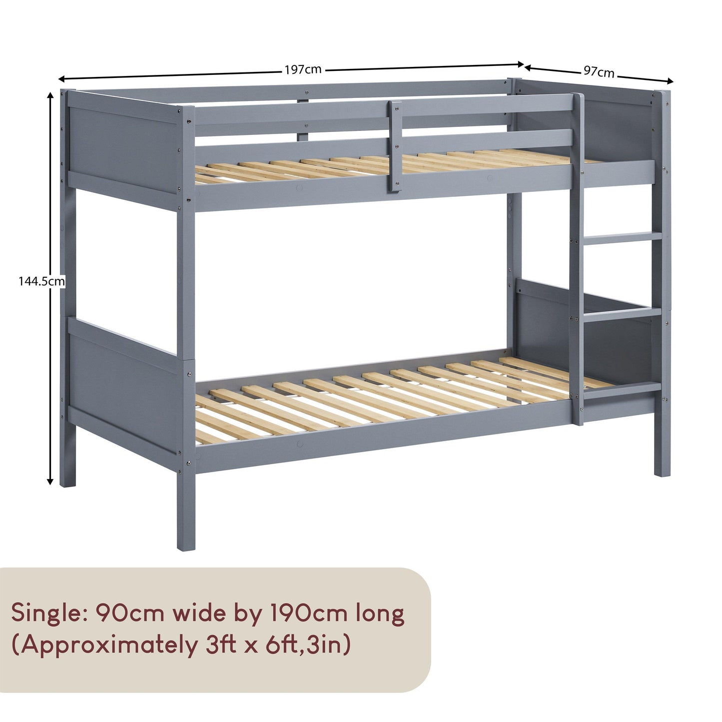 Lassic Junior Vida Gemini Detachable Bunk Bed