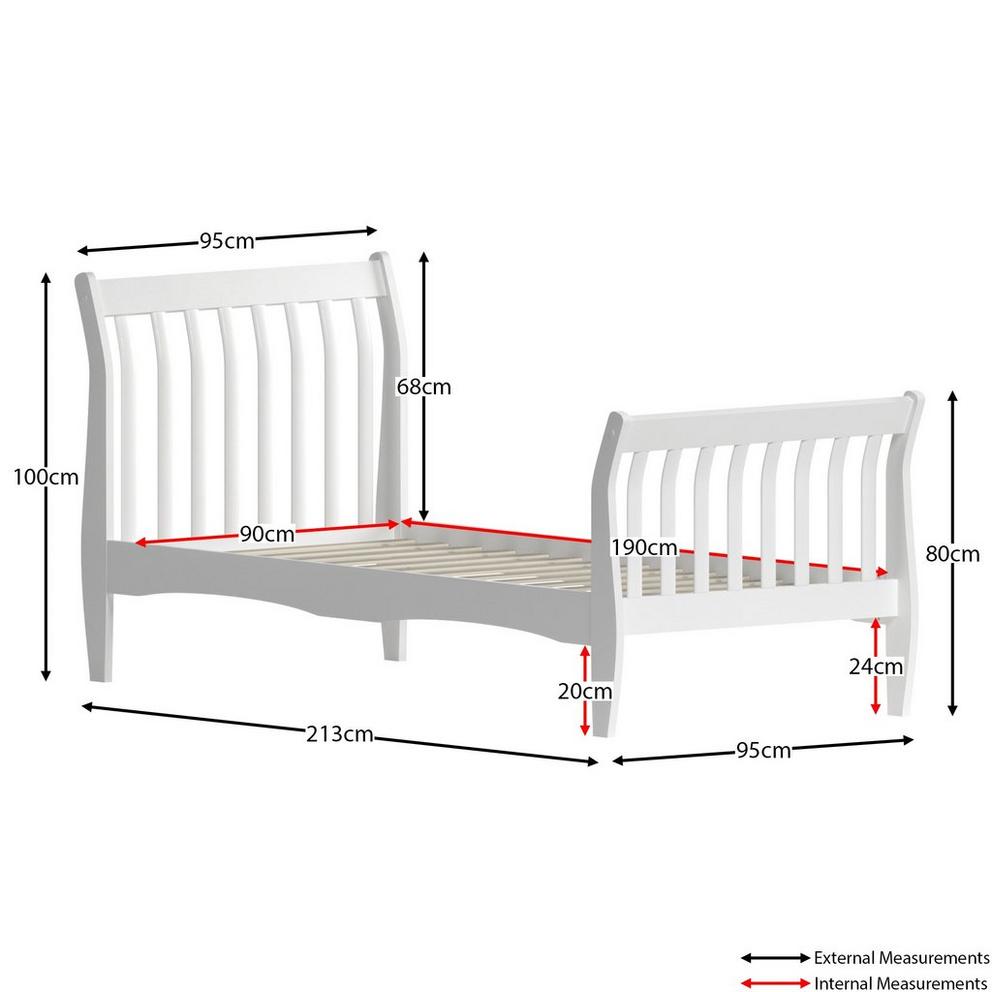 Lassic Junior Vida Orion Single Sleigh Bed