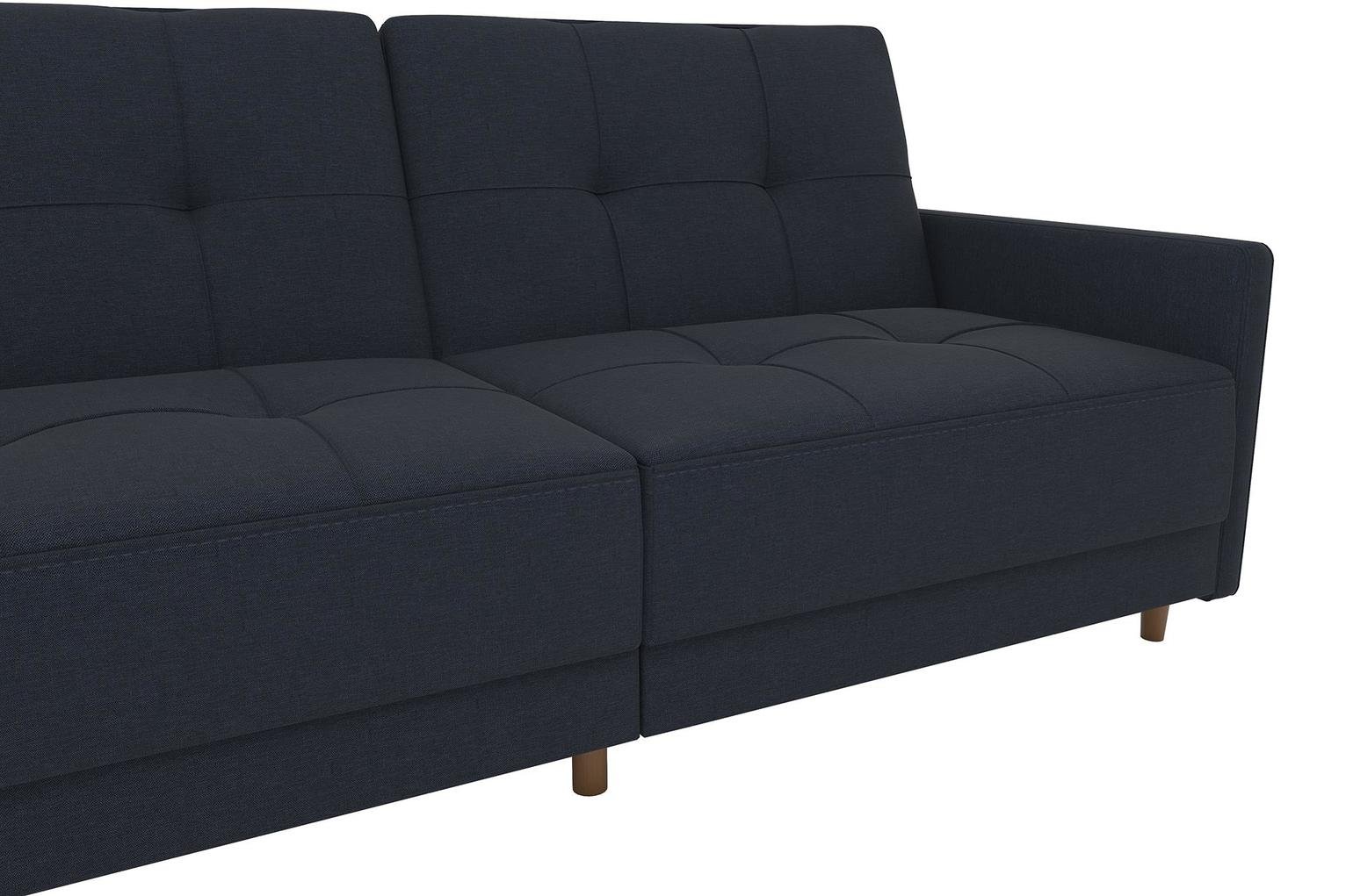 Dorel Andora Fabric Coil Sofa Bed - Navy Blue