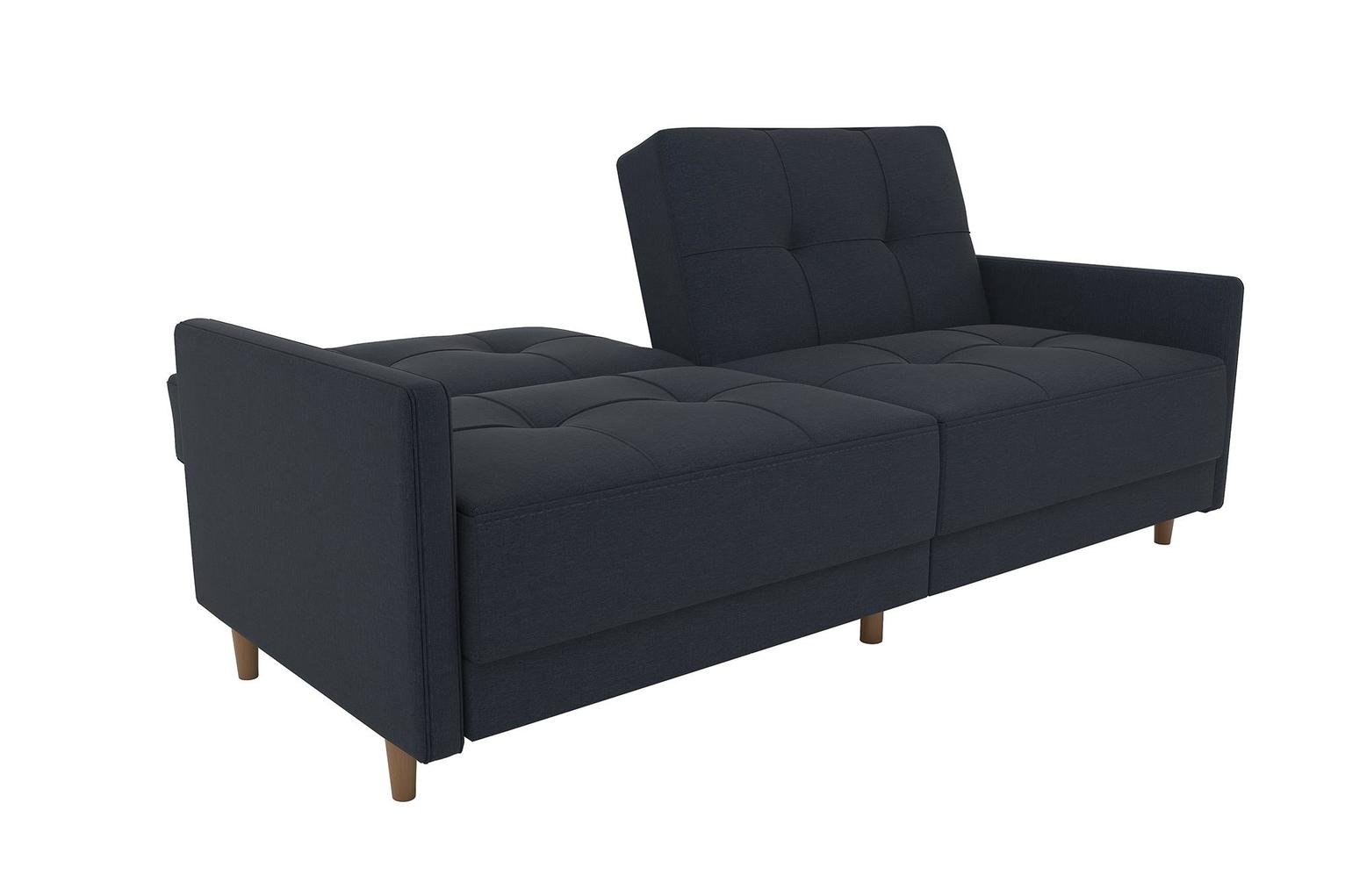 Dorel Andora Fabric Coil Sofa Bed - Navy Blue
