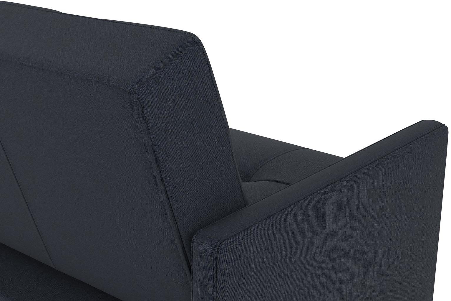Dorel Andora Fabric Coil Sofa Bed - Navy Blue