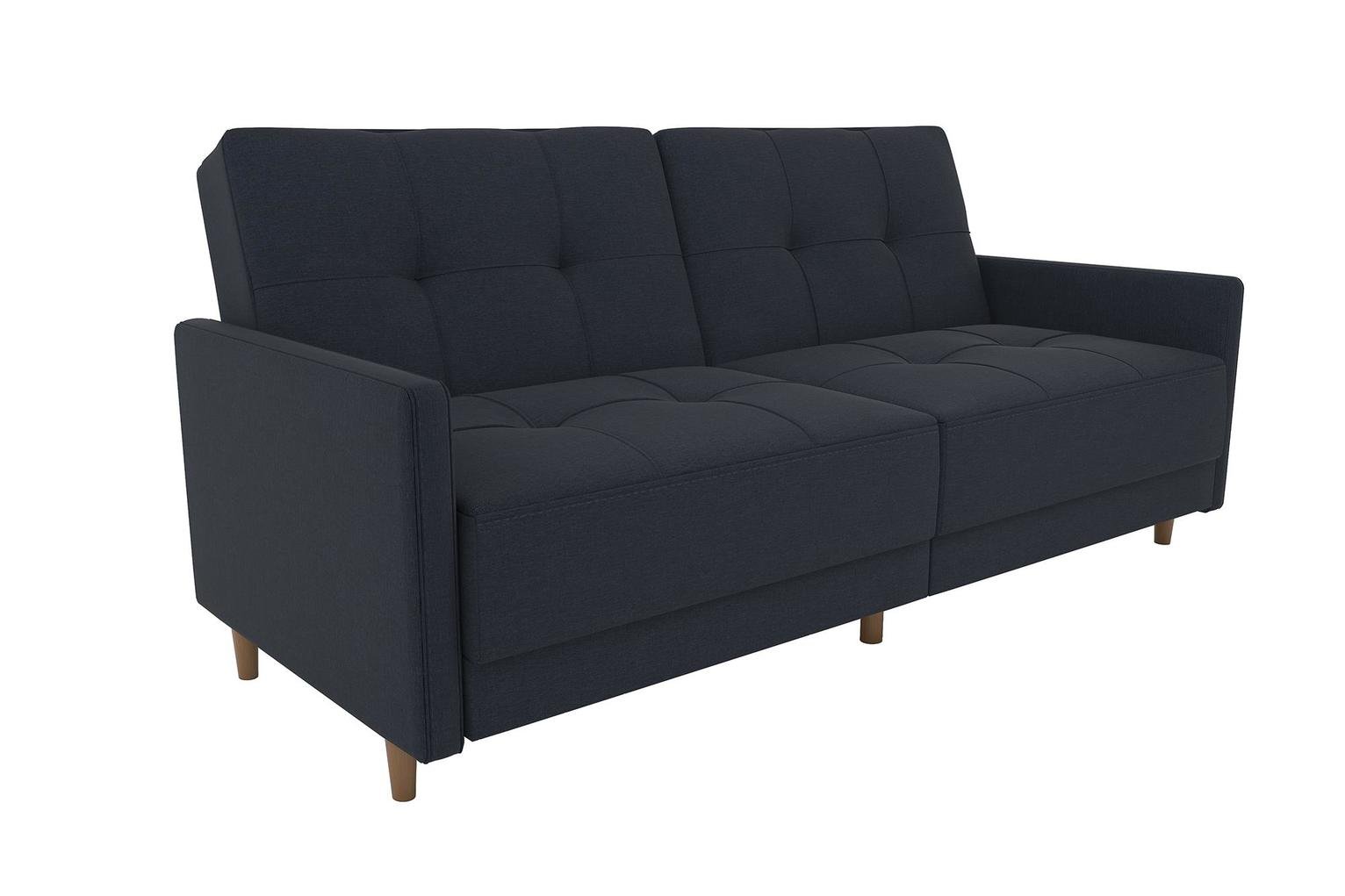 Dorel Andora Fabric Coil Sofa Bed - Navy Blue