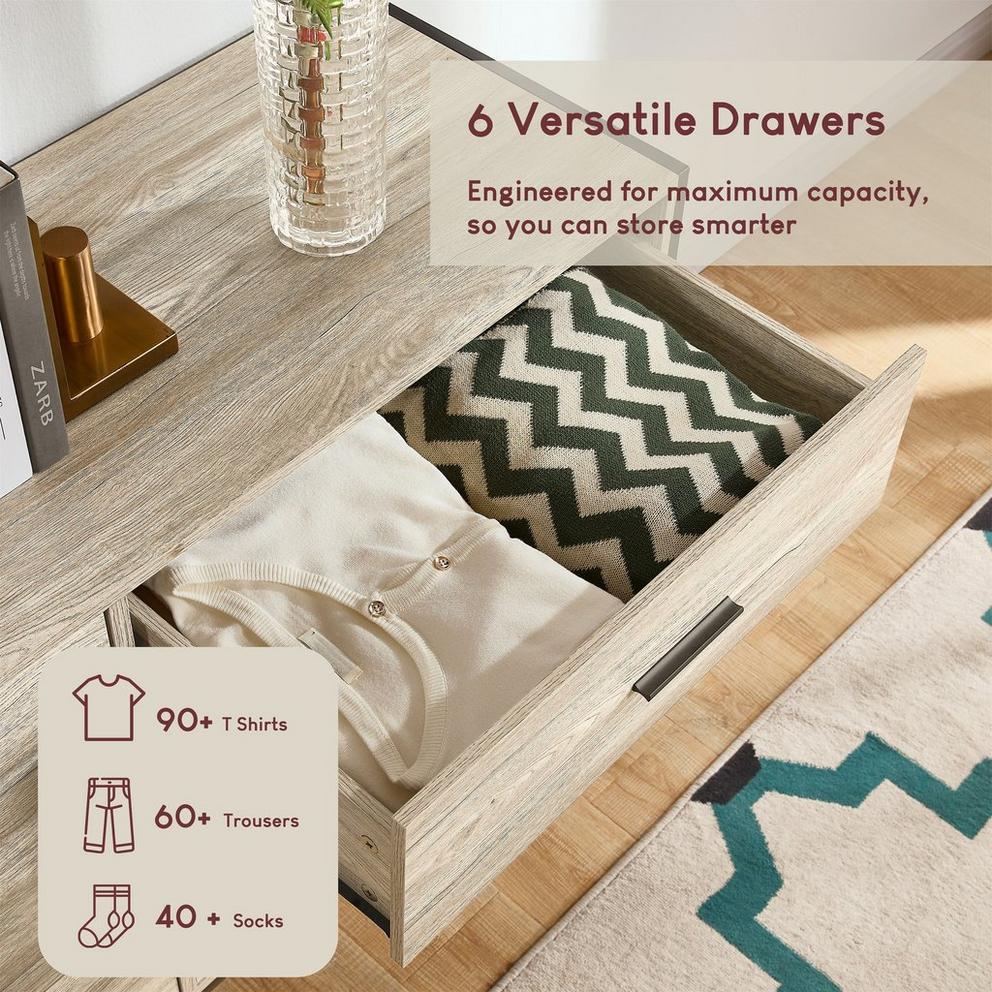 Lassic Vida Designs Brooklyn 6 Drawer Chest