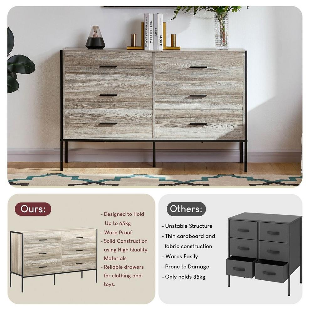 Lassic Vida Designs Brooklyn 6 Drawer Chest