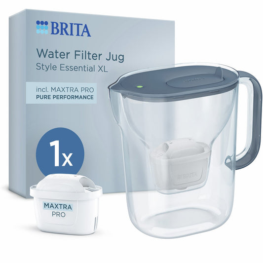 BRITA Style Essential XL Stone Water Filter Jug - Blue - 3.6L