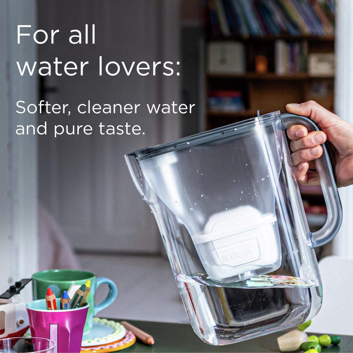 BRITA Style Essential XL Stone Water Filter Jug - Blue - 3.6L
