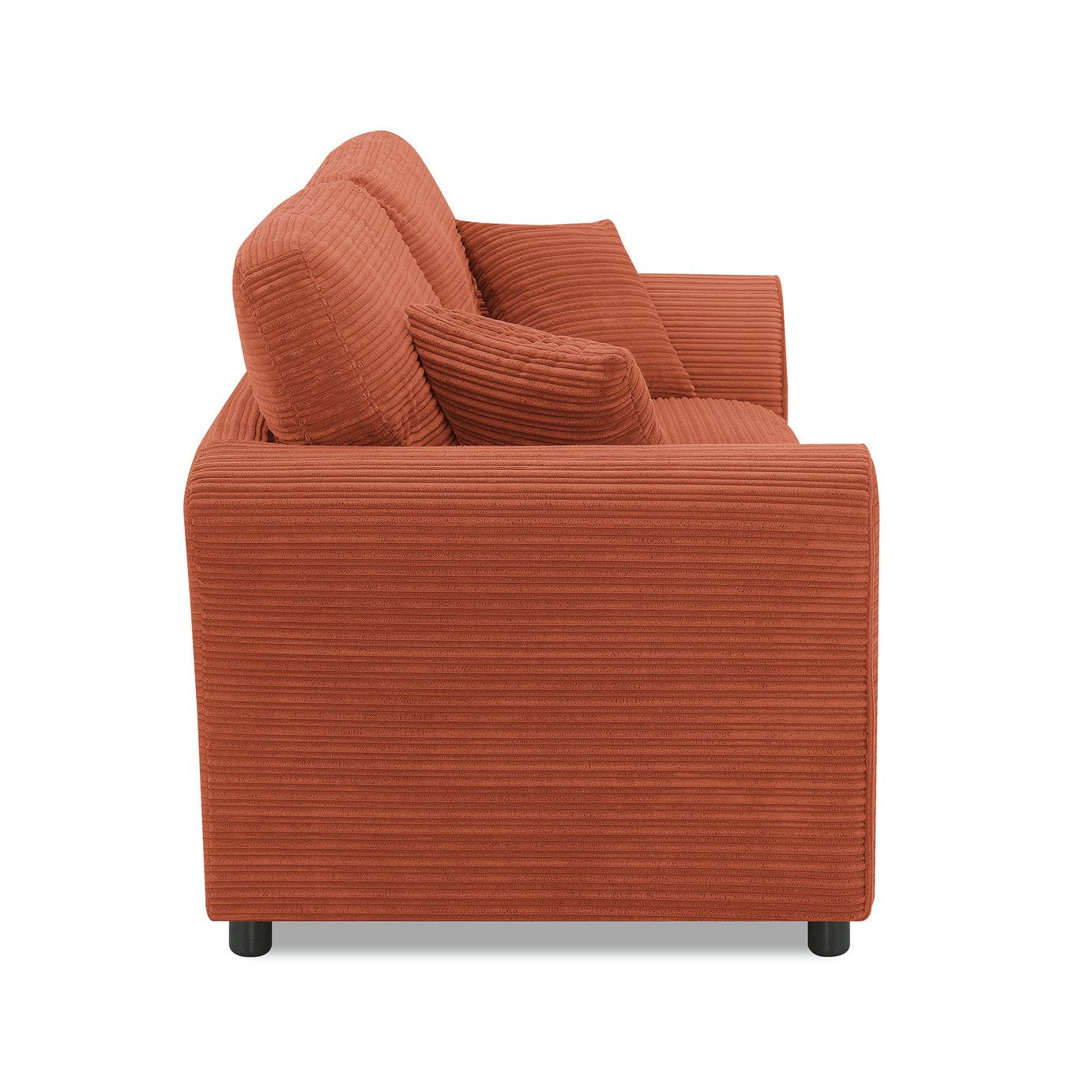 Argos Home Harry Cord 3 Seater Sofa - Rust