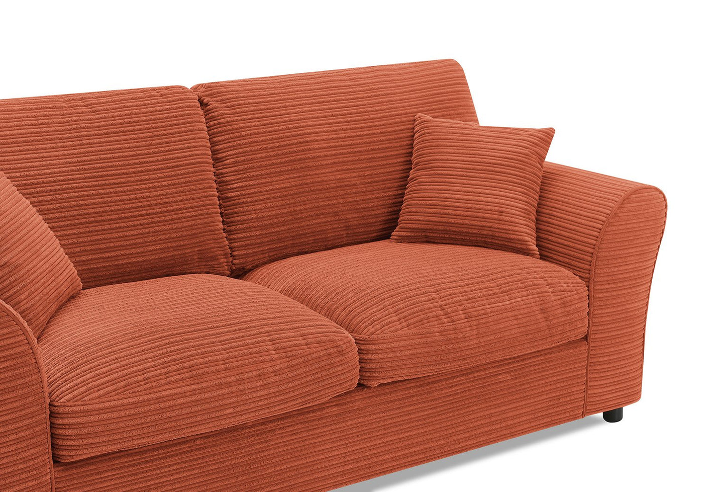 Argos Home Harry Cord 3 Seater Sofa - Rust