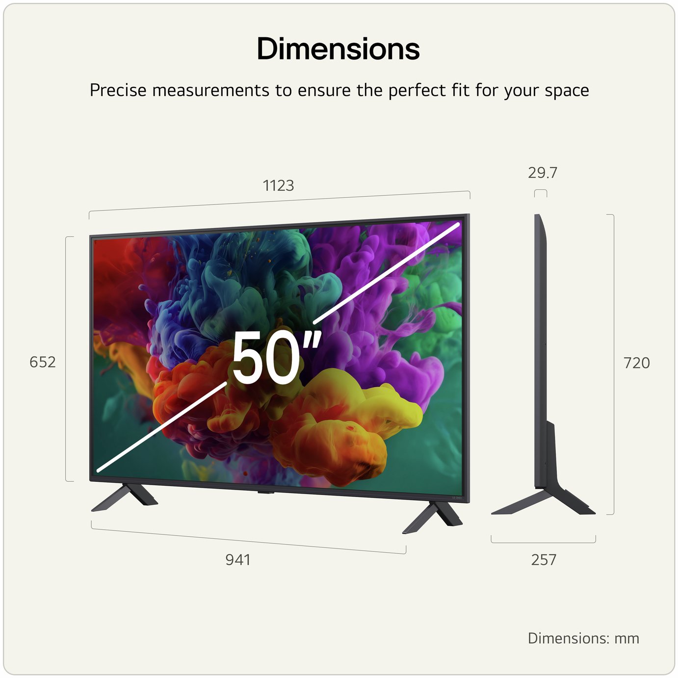 LG 50 Inch 50QNED85B6B Smart 4K UHD HDR MiniLED AI TV