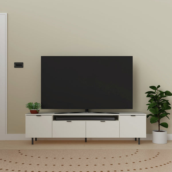 Argos Home Taite 2 Doors 2 Drawers TV Unit - White