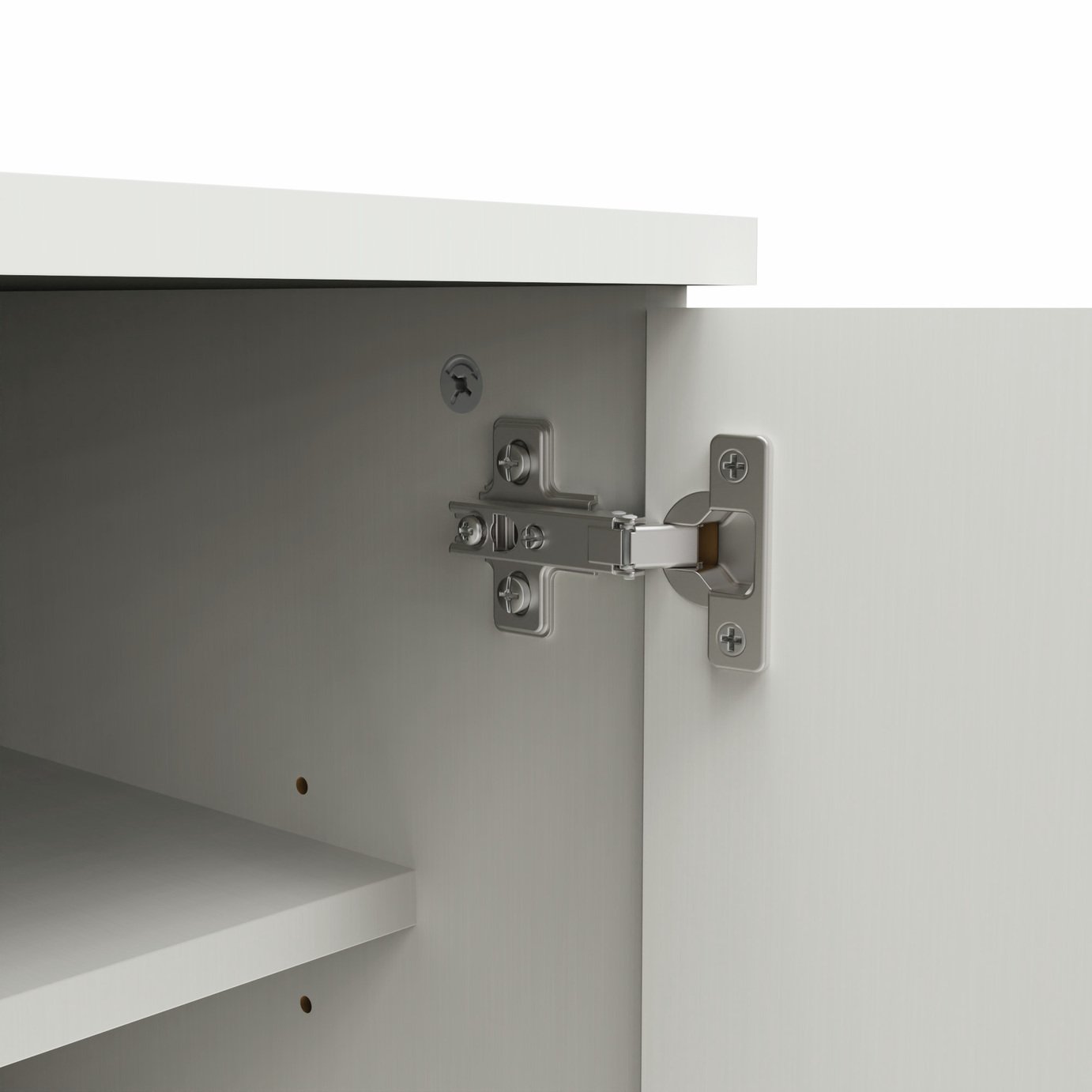 Argos Home Taite 2 Doors 2 Drawers TV Unit - White