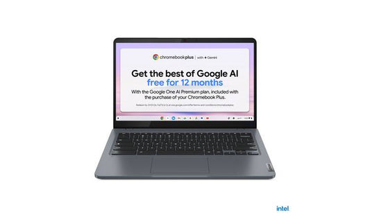 Lenovo Chrome Slim 3 14in i3 8GB 256GB Chromebook Plus- Grey