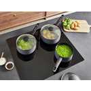 Morphy Richards 3 Piece Aluminium Saucepan Set - Grey