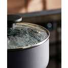 Morphy Richards 3 Piece Aluminium Saucepan Set - Grey