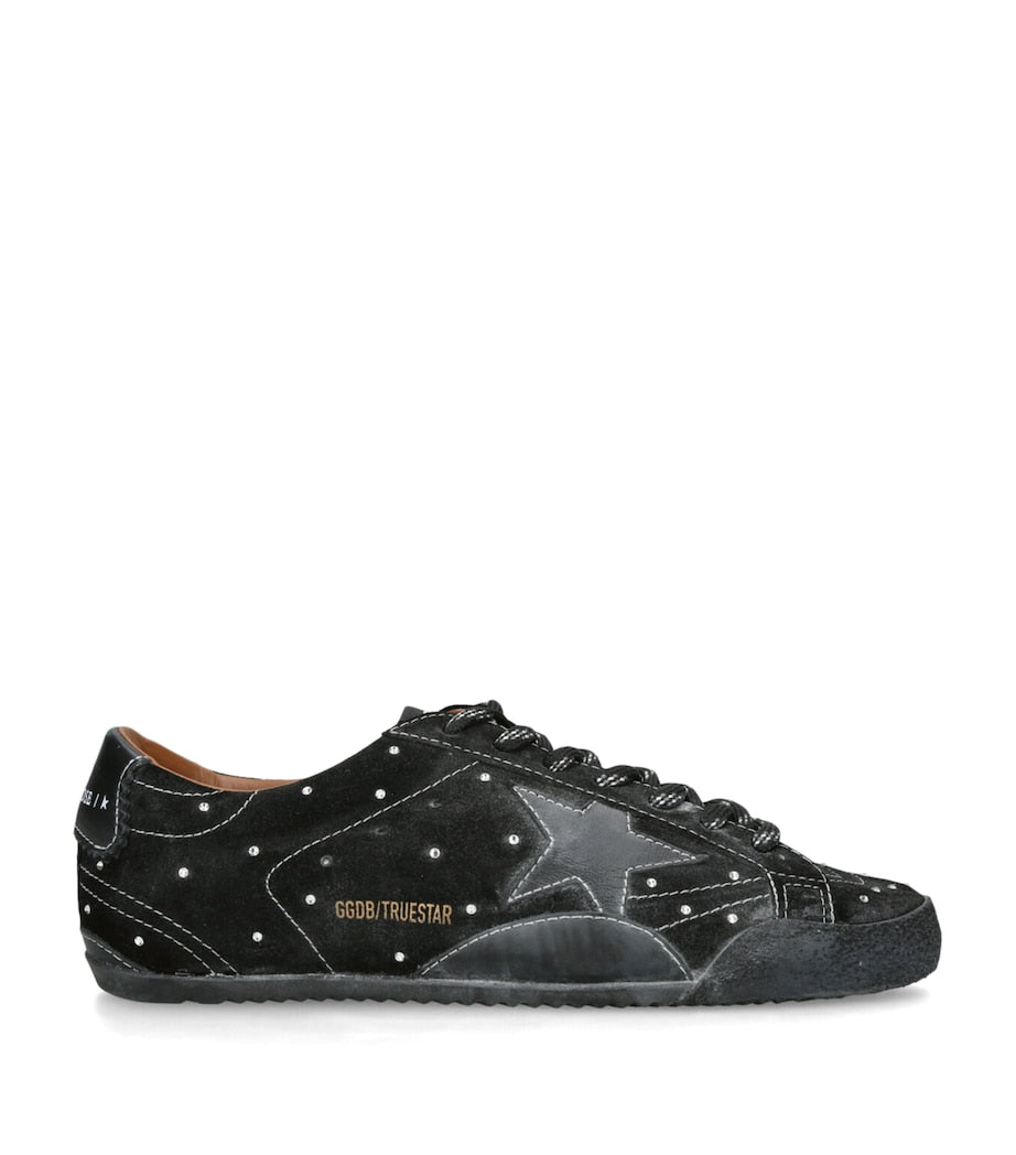 Golden Goose Suede Embellished True Star Sneakers