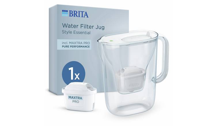BRITA Style Essential Water Filter Jug - White - 2.4L