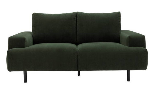 Habitat Julien Fabric 2 Seater Sofa - Dark Green