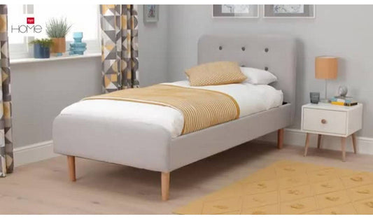 Habitat Aspen Single Fabric Bed Frame - Grey